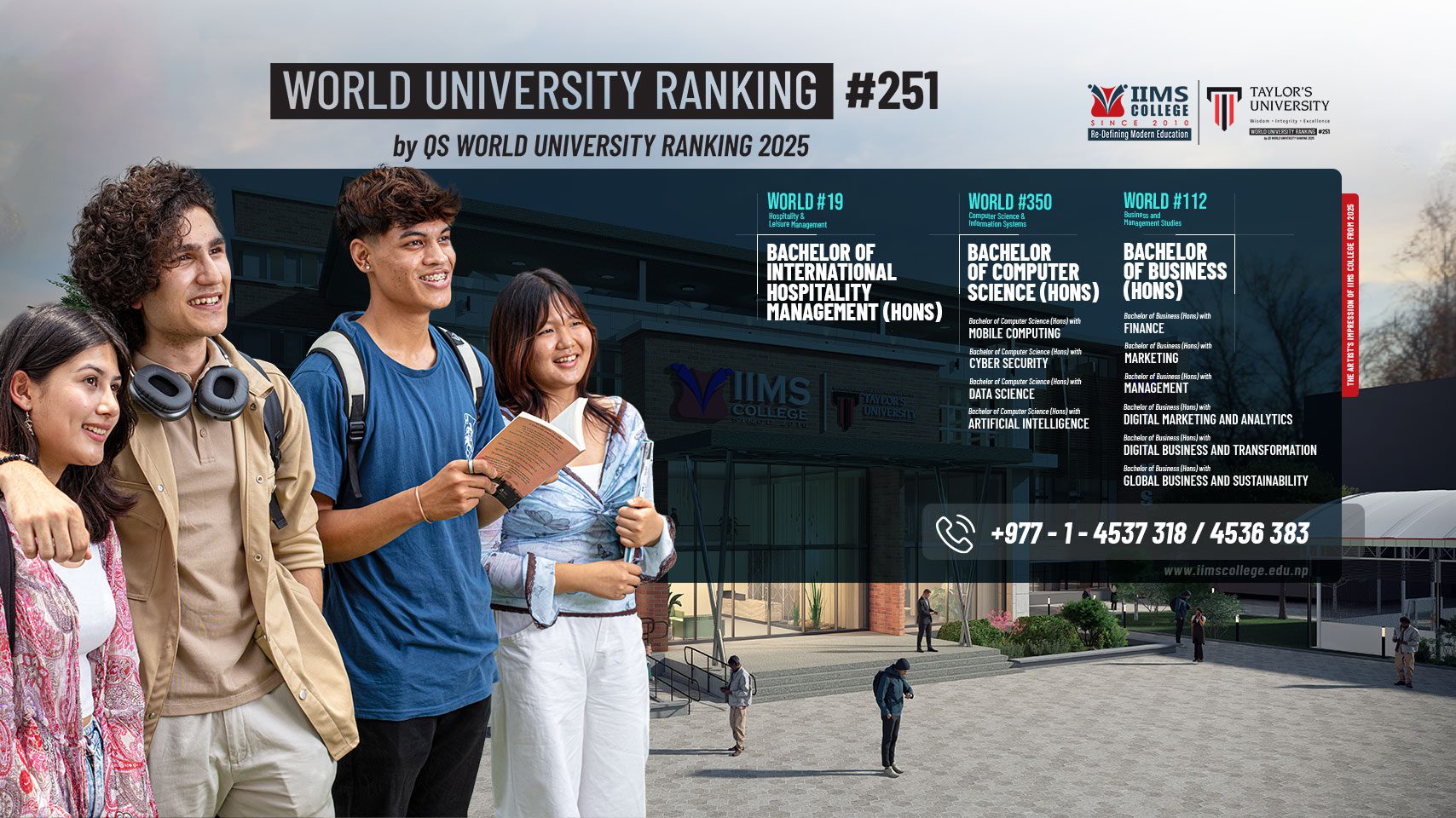 Best Foreign Affiliated Colleges in Nepal – IIMS College