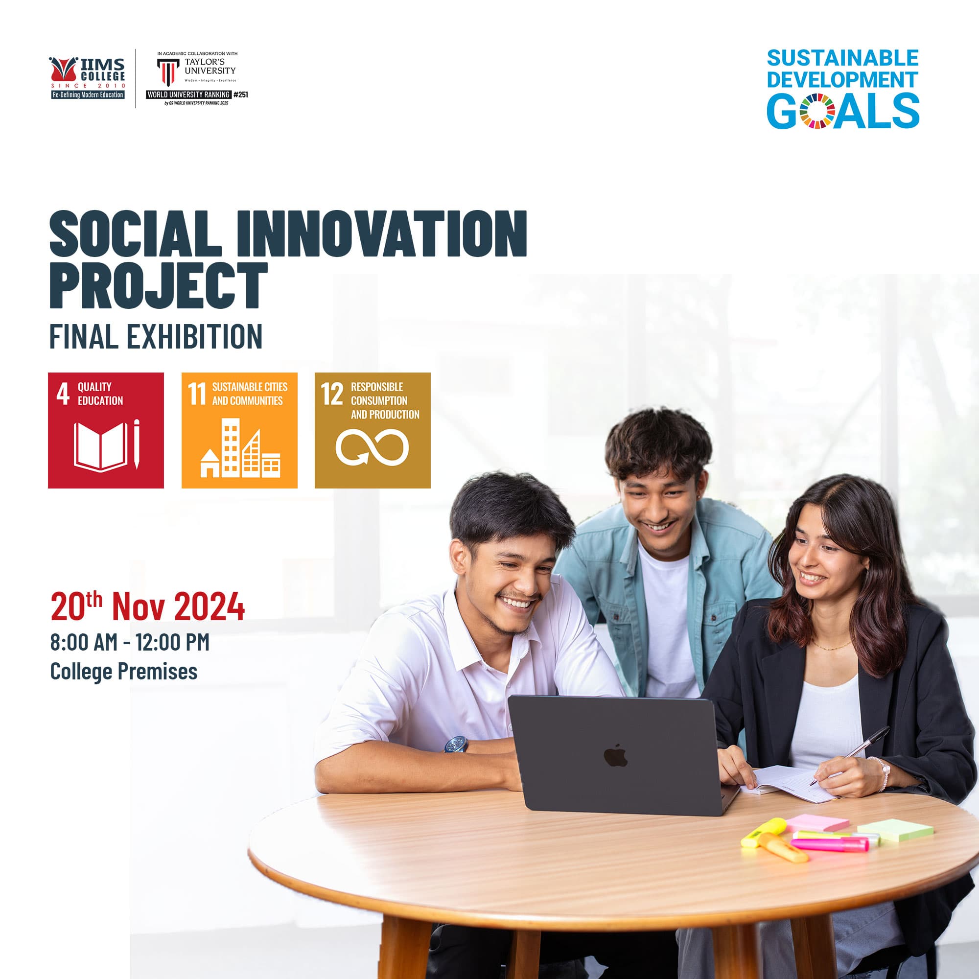 Social Innovation Project Final Exhibition: A Step Towards a Sustainable Future