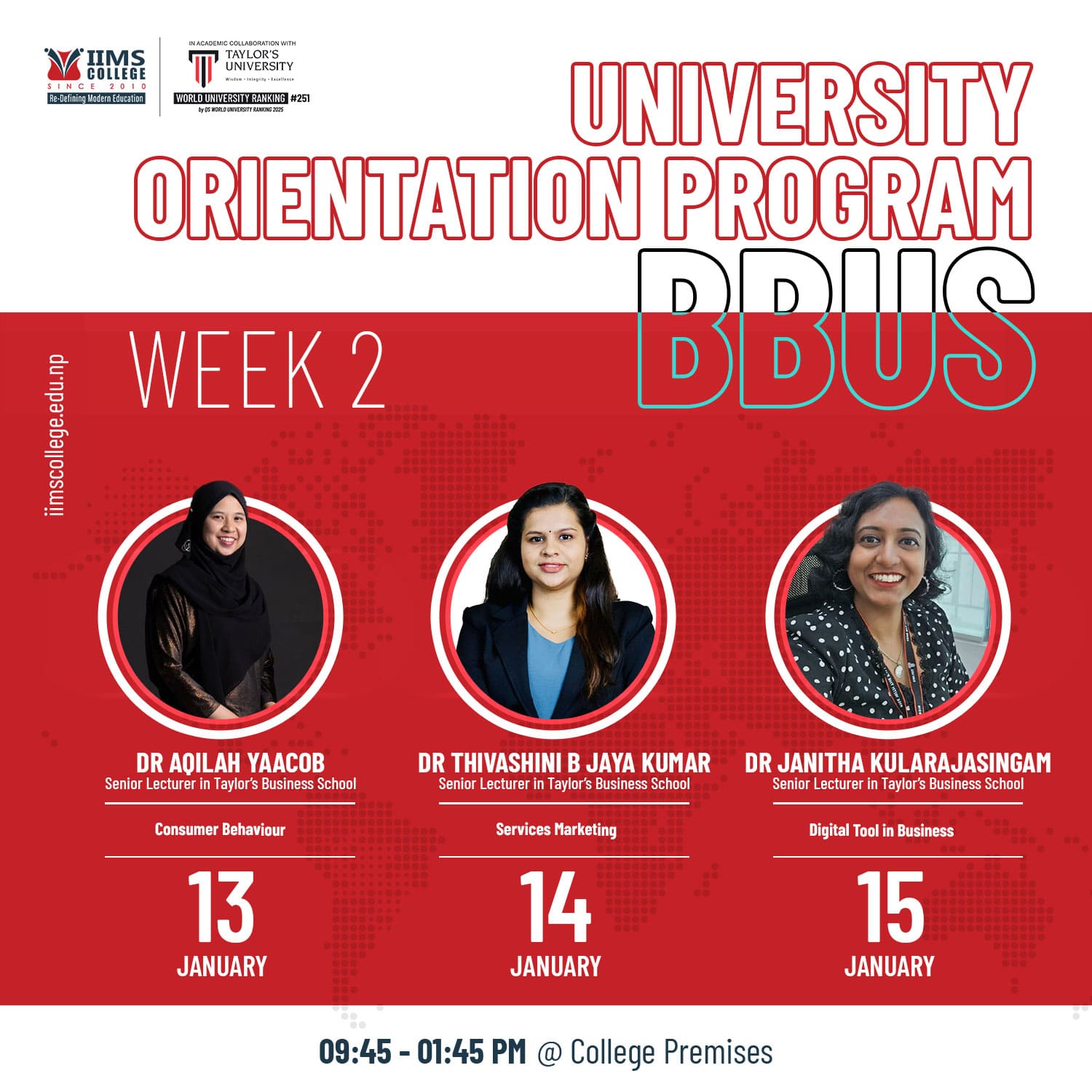 BBUS University Orientation Program - Week 2