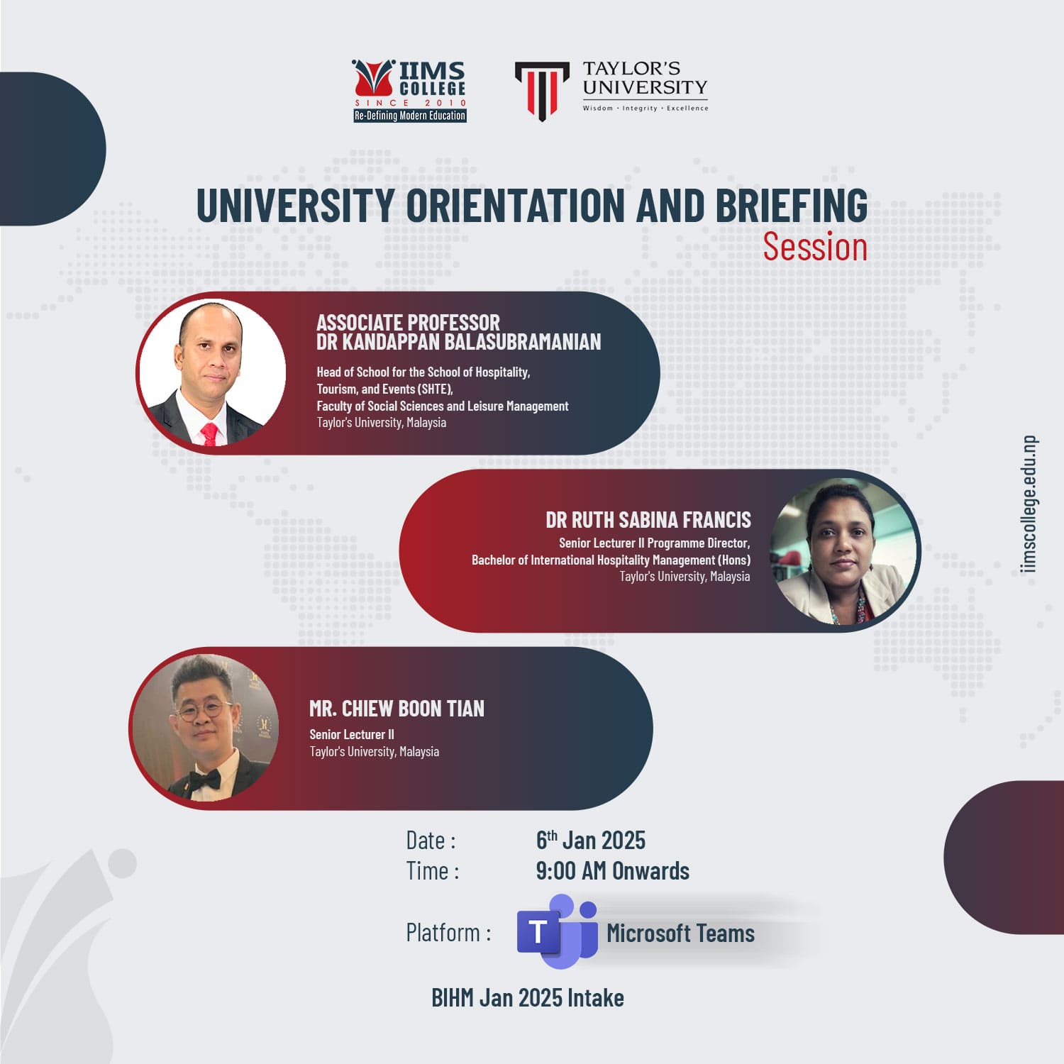 BIHM University Orientation Program