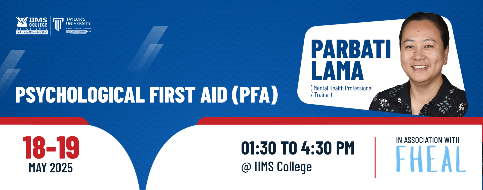 Psychological First Aid (PFA) Training session