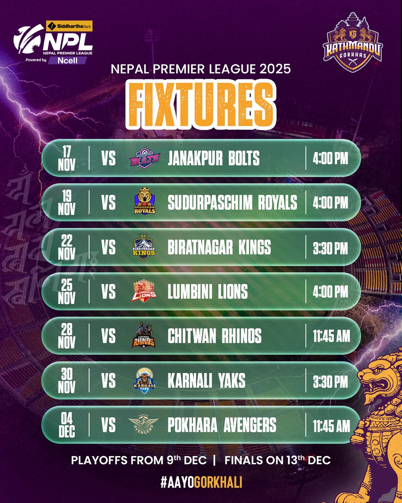 kathmandu-gorkhas-npl-fixtures