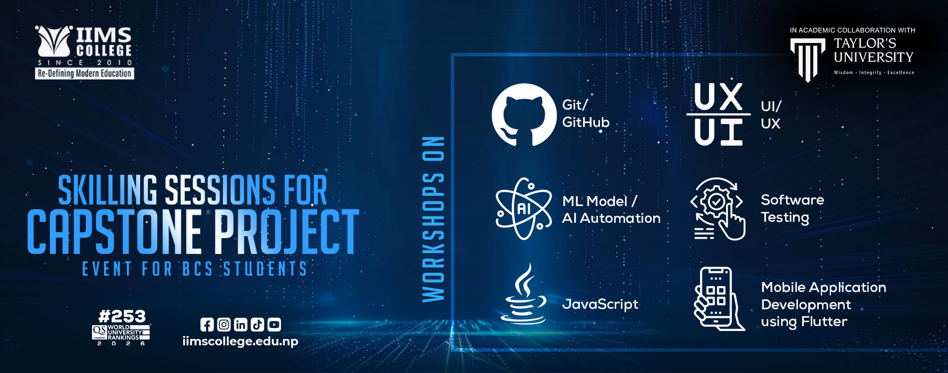 Skilling Sessions for Capstone Project