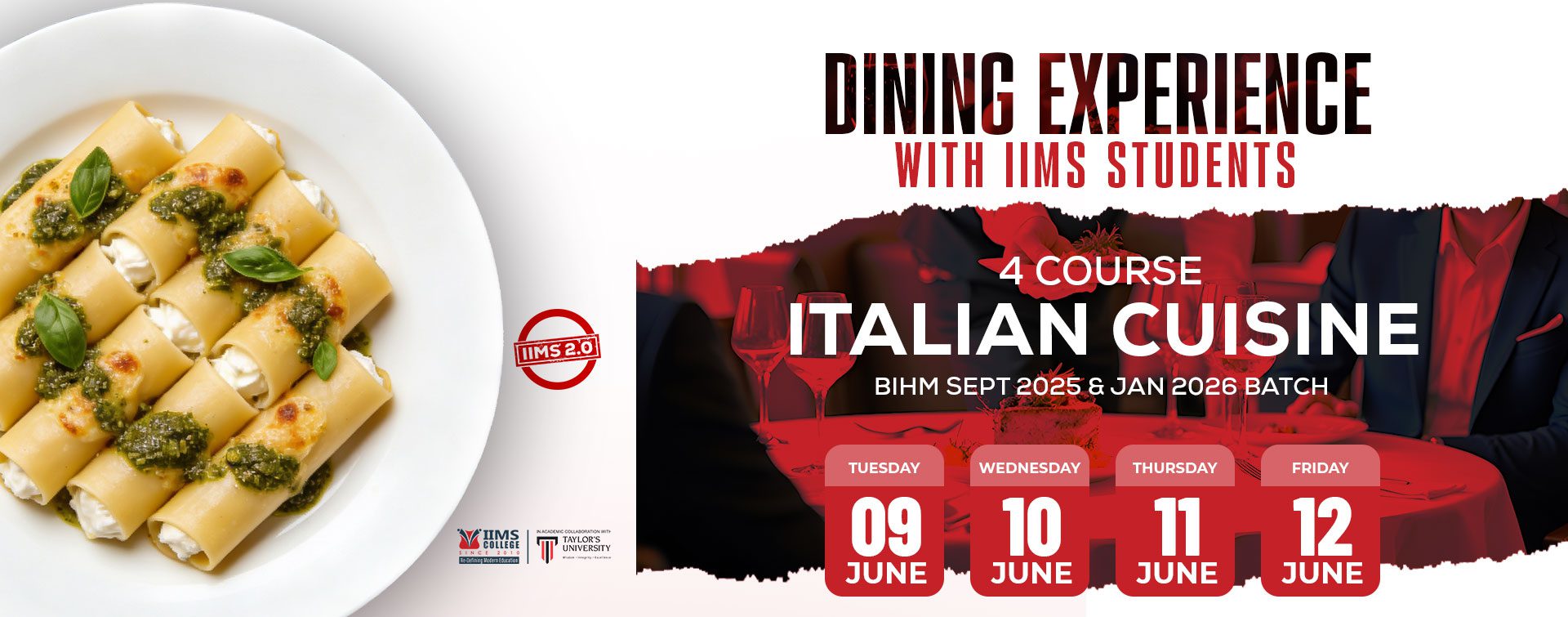Italian Fine Dining in Kathmandu with IIMS Students