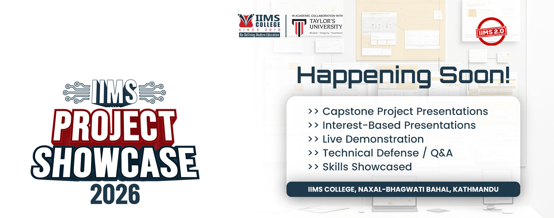 IIMS Project Showcase 2026 – Happening Soon