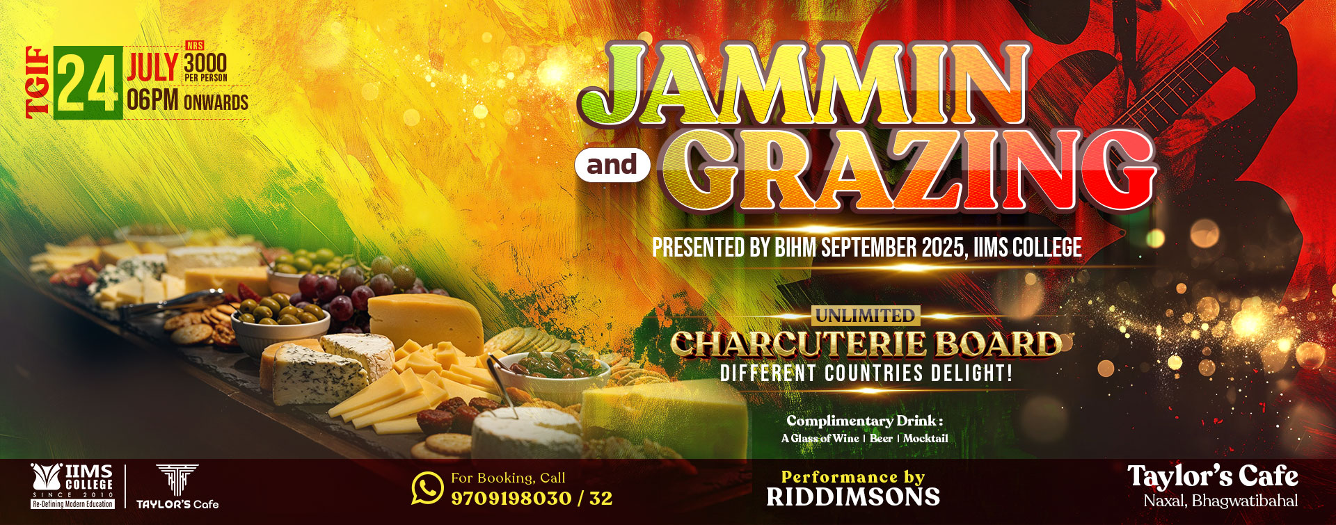 BIHM September 2025 Intake to Host Jammin’ & Grazing Night